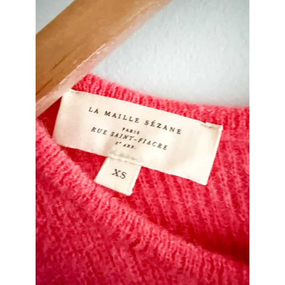 Sezane Gaspard Button-Front Cardigan in Capucine - Picture 5 of 9